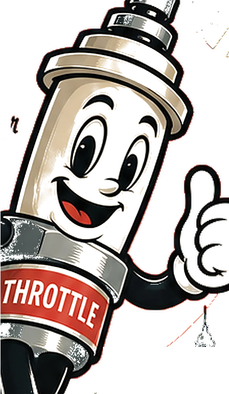 Throttle giving a thumbs up
